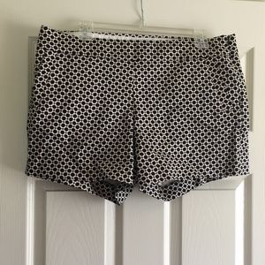J. Crew Black and White Chino Short Size 12